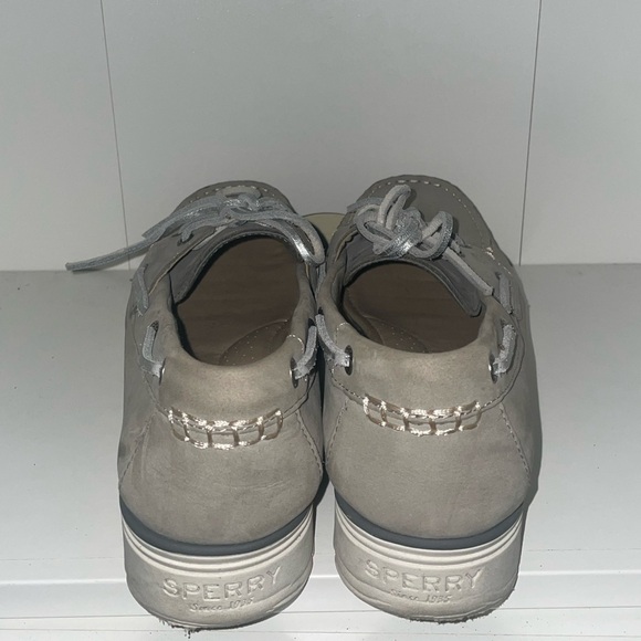 Gray suede🩶sperry platforms chunky sneakers platform sneakers boat shoes y2k - Picture 5 of 9